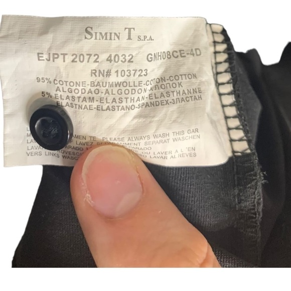 Emporio Armani Long Sleeve 1/4 Button Collared Henley Long Sleeve Shirt,Size XXL - Picture 7 of 9